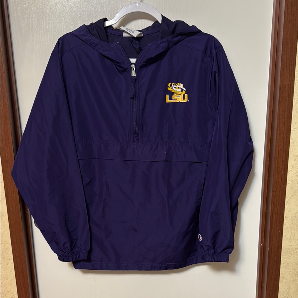 Champion LSU Kids Purple Pullover Hoodie Size YXL (14-16)